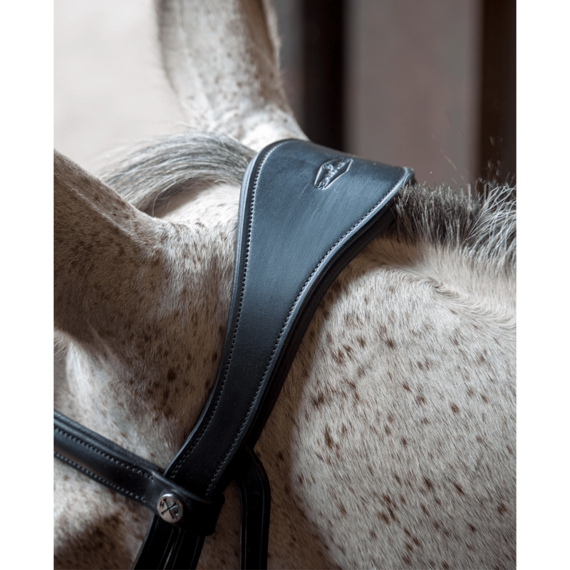 Henry James Patent Dressage Bridle - Black-3